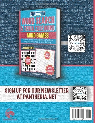 Pantheria Grand Book of 200 Grid Logic, Sudoku, Codeword, & Word Search Puzzles for Adults: A Mega-Collection of Grid Logic, Sudoku, Codewords and Wordsearches!