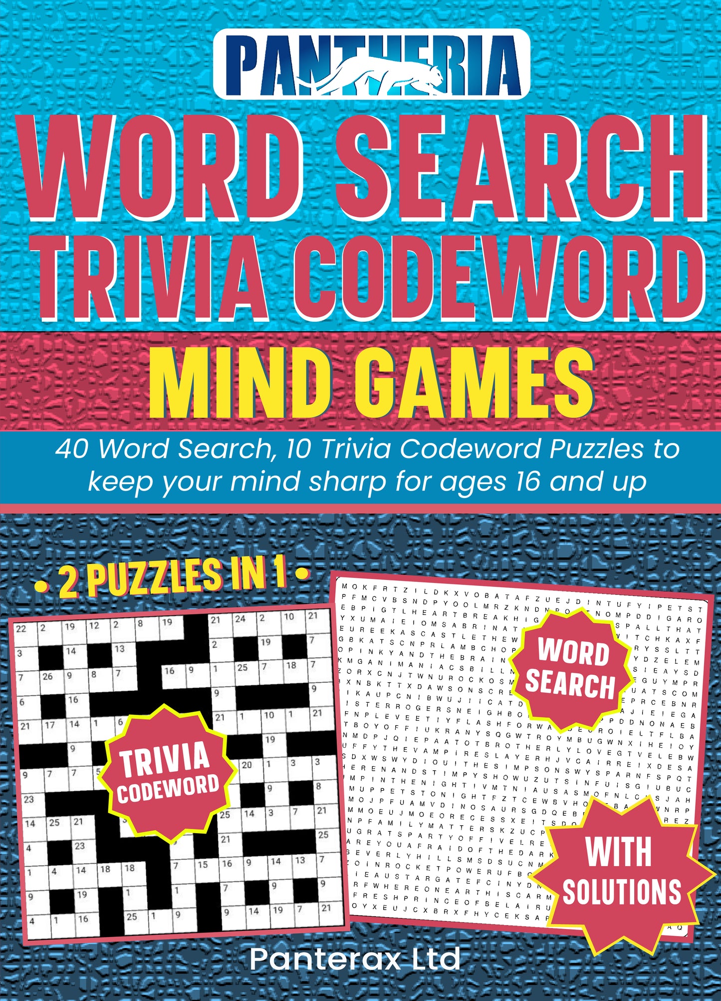 Pantheria Word Search & Trivia Codeword Mind Games